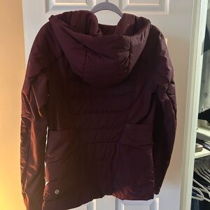 Lululemon Athletica maroon Puffer Jacket
